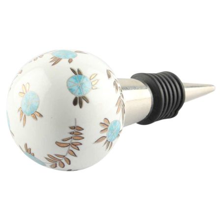 Golden Leaf Big Ceramic Wine Stopper Online